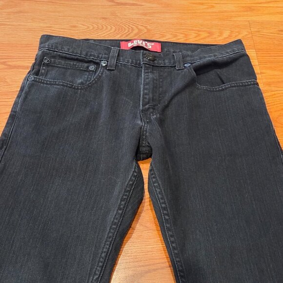 Levis 511 Boys Jeans Sz 16 Reg Black Night Skinny Fit Back to School 28x28 - Picture 2 of 15